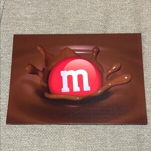 M&M'S Red and Brown Postcard